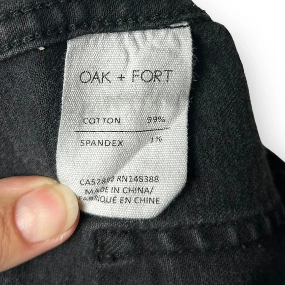 Oak + Fort Faded  Black High Rise Jeans - Picture 8 of 9